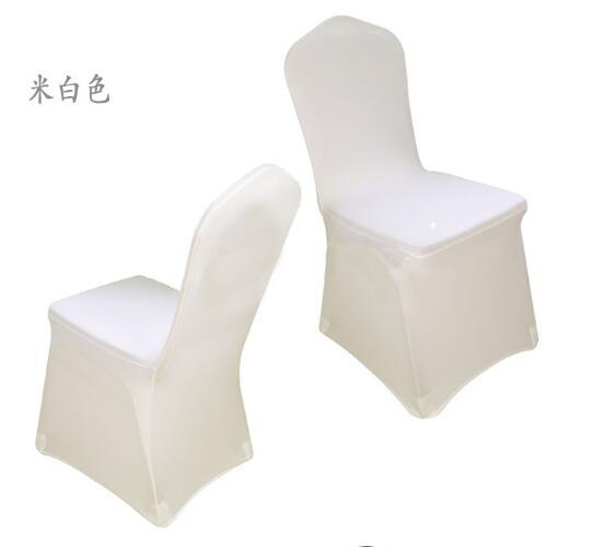 New Arrive Universal White spandex Wedding Party chair covers White spandex lycra chair cover for Wedding Party Banquet many color