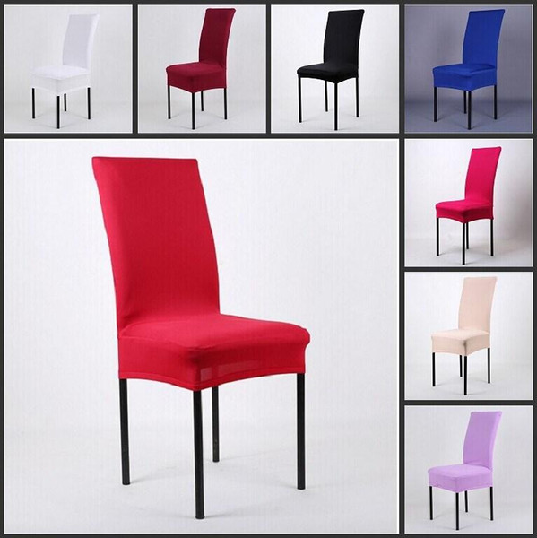 High Stretch Spandex Chair Cover for Wedding Banquet Hotel Bar Home and Party Supplies 11 Color Available