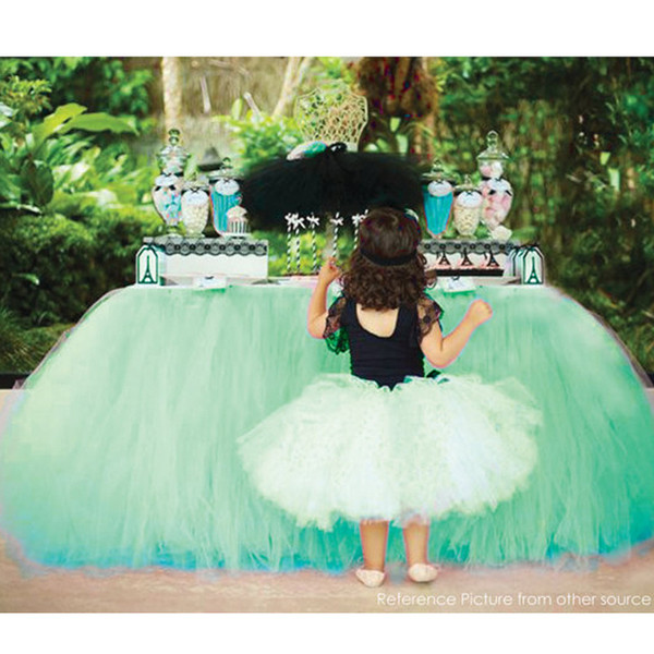 Tulle Table Skirt TUTU Tableware Chair Covers Customize Wedding Birthday Party Decor