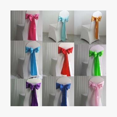 Hot Sale Bow Sashes For Wedding Resilient Hotel Wedding Party Decoration Sashes 17 *275cm Formal Occasions Chair Decorations Free Shipping