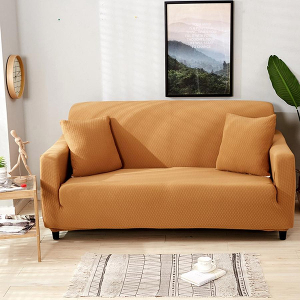 New Waterproof Elastic Dustproof Slipcover Sofa Cover Protector Sofa Couch Cover Towel 1/2/3/4-seater Furniture Protector