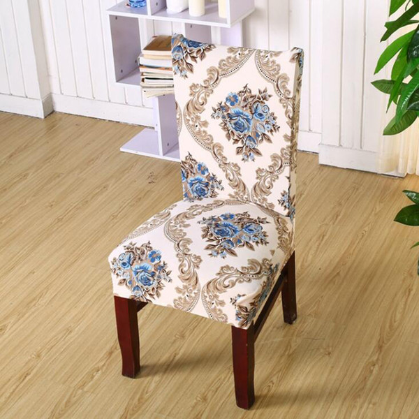 Floral Print Chair Cover Home Dining Elastic Chair Covers Multifunctional Cotton Elastic Cloth Universal Stretch Free Shipping