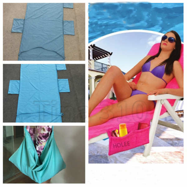 Hot 215*75CM Beach chair covers summer party double velvet sun lounger Chair Covers beach chair towel beach towel T2I5096