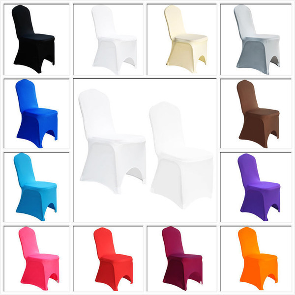 Universal White spandex Wedding Party chair covers White spandex lycra chair cover for Wedding Party Banquet many color