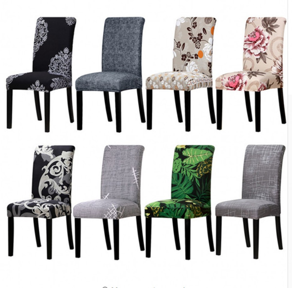 Printing covers universal size Chair cover seat Chair Covers Protector Seat Slipcovers for Hotel banquet home wedding decoration