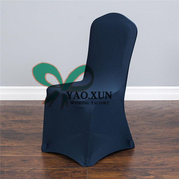 Navy Blue For Wedding Spandex Chair Cover \ Lycra Banquet Chair Covers Factory Price