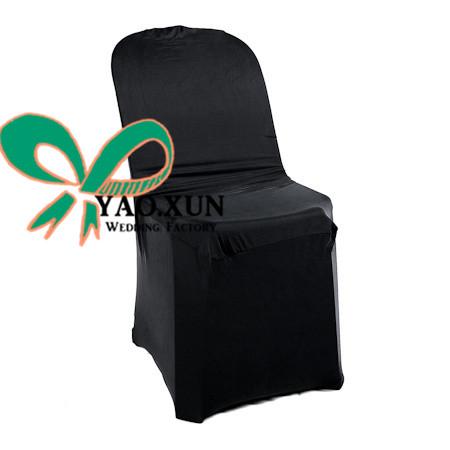 Black Color Plastic Chair Cover \ Lycra Spandex Chair Cover For Plastic Chair