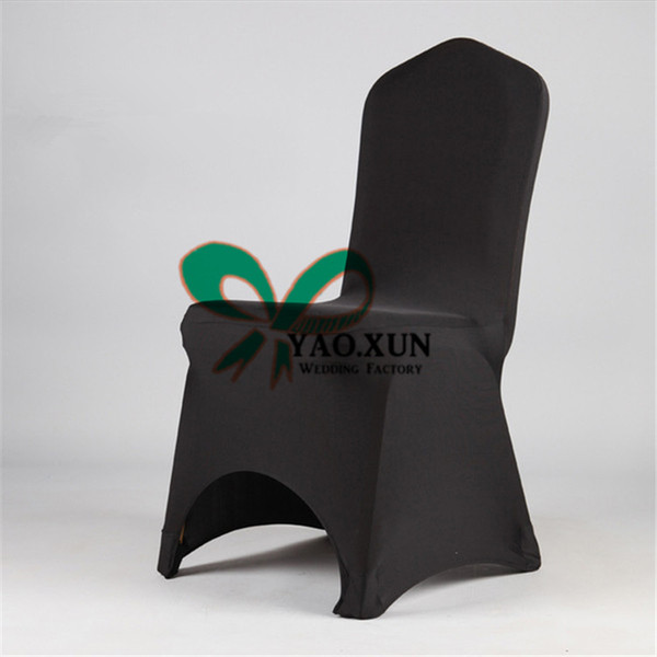 Good Looking 50pcs Sale Acrh Front Lycra Spandex Chair Cover \ Cheap Wedding Banquet Chair Cover