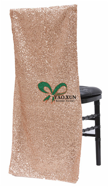 Cheap Price Sequin Chiavari Chair Cap \ Chair Jacket Cover For Wedding Decoration