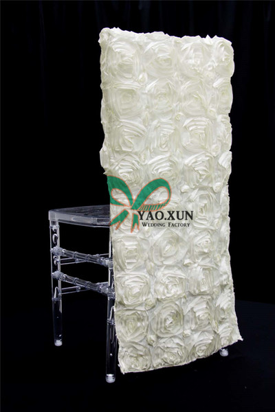 Hot Sale Thick Satin Rosette Chair Cap \ Chiavari Chair Cover Free Shipping