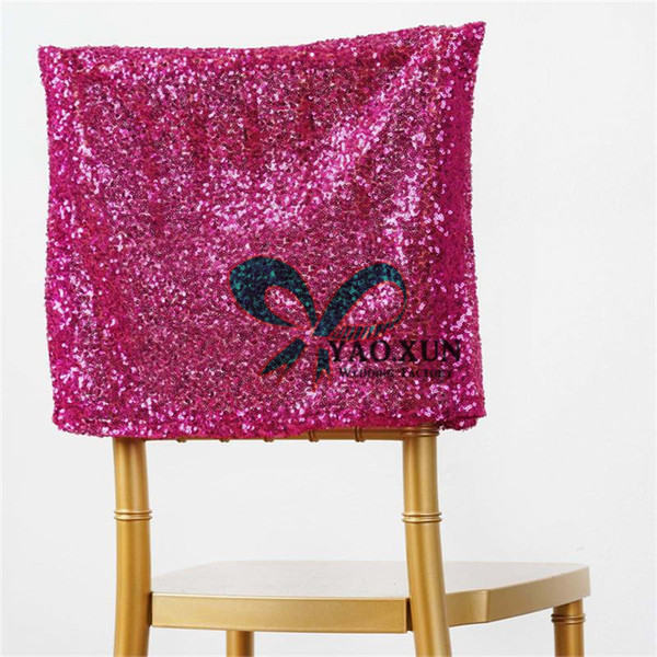 Cheap Price Sequin Chair Cap \ Hood Cover Fit For Chiavari Chair Wedding Party Decoration