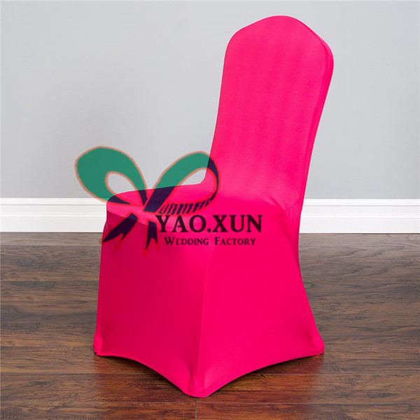 Hot Pink Cheap Price Chair Covers \ Lycra Spandex Chair Cover On Wedding Party