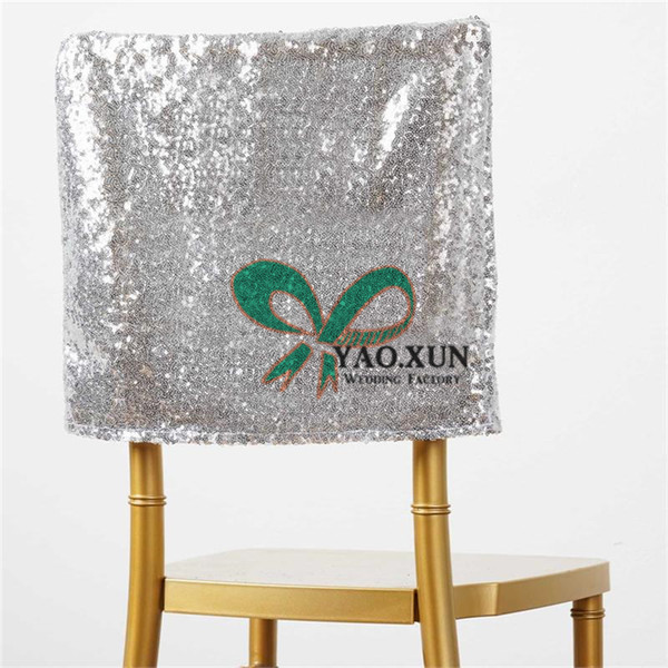 Sequin Chair Cap \ Hood Cover Fit For Chiavari Chair Wedding Party Decoration