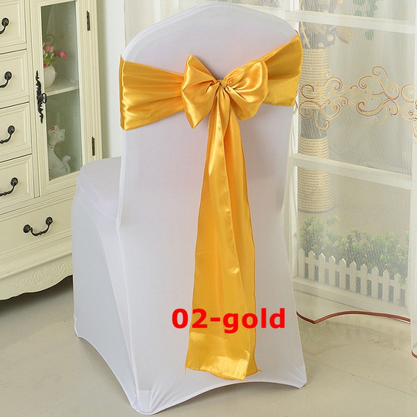 Hot Sale Satin Chair Bow \ Chair Sash Used On Chair Cover Free Shipping