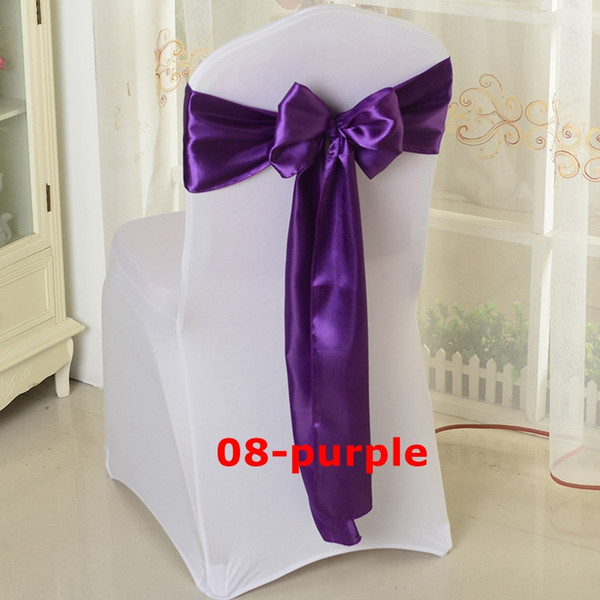 Wholesale Price Satin Chair Bow \ Chair Sash Used On Chair Cover Free Shipping