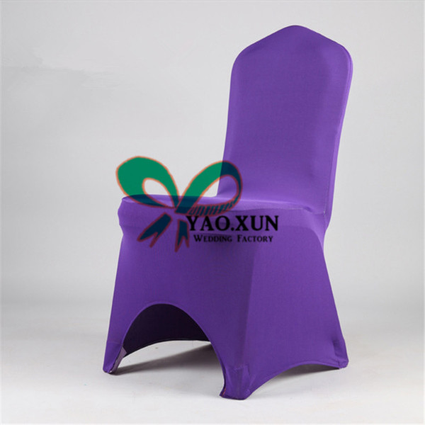 50pcs Sale Acrh Front Lycra Spandex Chair Cover \ Cheap Wedding Banquet Chair Cover