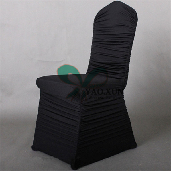 Rulled Pleated Lycra Spandex Chair Cover FreeShipping