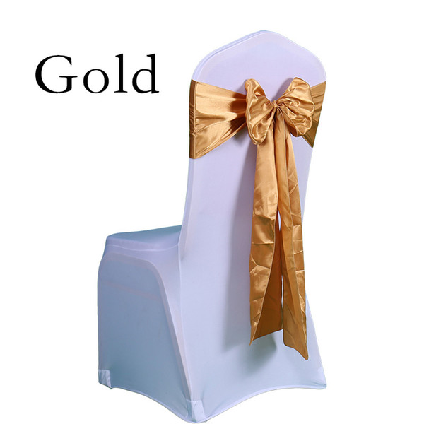 25pc Free Shipping Wedding Decoration chair Bow Satin Sashes Spandex chair Cover and Bow tie for Bridal Wedding Party Outdoor Event Supplies