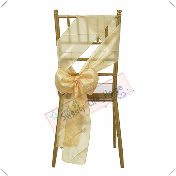 Colorful sashes Free shipping/Pintuck Taffeta chair bands/ Champange chair sashes for Chiavari chairs Hotel decorations