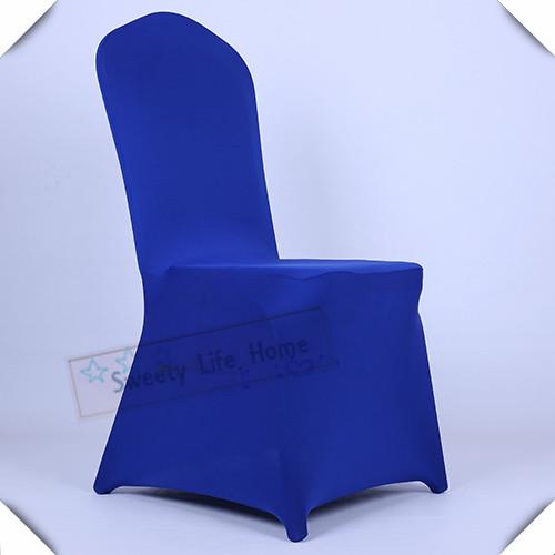 Wholesales Royal blue wedding Spandex Chair Cover 20PCS lycra Chair Covers for Banquet and Party Restaurant Seats
