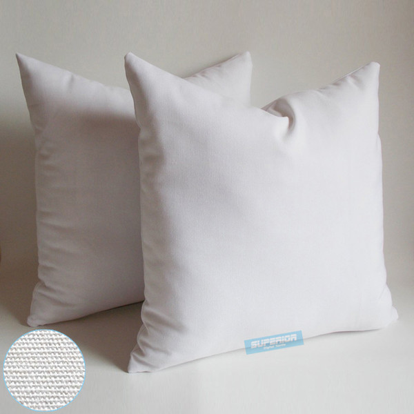 50pcs All Size 8 Oz Natural & White & Semi White Colors Cotton Canvas Pillow Case Blank Pillow Cover For Embroidery / Screen Print / Paint