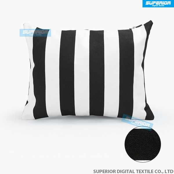 10pcs/lot Decorative Cotton Canvas Square Throw Pillow Cushion Cover Handmade Black and White Stripe Toss Pillowcase with Hidden Zipper