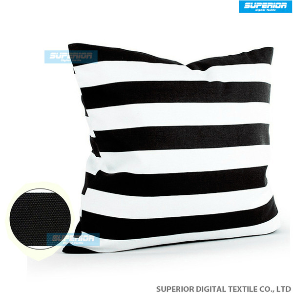 90pcs/lot Decorative Cotton Canvas Square Throw Pillow Cushion Cover Handmade Black and White Stripe Toss Pillowcase with Hidden Zipper