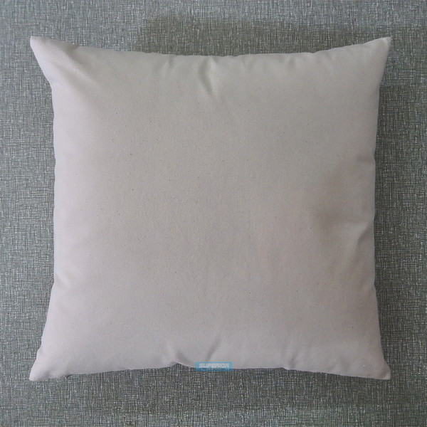 30pcs 17x17 inches 8 Oz White or Natural Cotton Canvas Blank Pillow Cover Clean Surface Perfect For Stencils / Painting / Embroidery / HTV