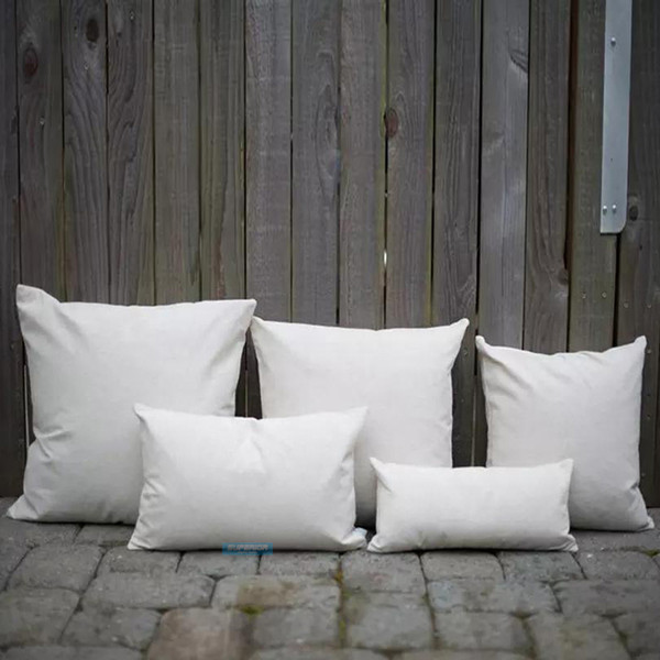 30pcs 12x18 inch Cotton Twill Pillow Cover White Rectangle Pillowcase Blank Plane Cushion Cover Perfect For Crafters Custom Your Own Design