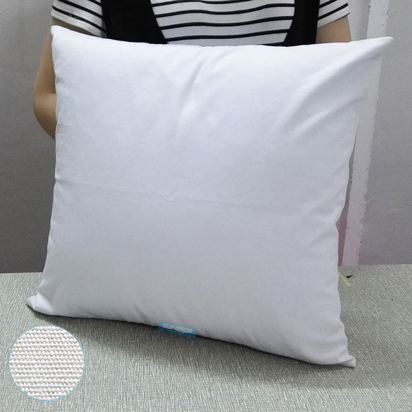30pcs 14x14 inches 8 Oz NATURAL or WHITE Cotton Canvas Blank Pillow Cover Clean Surface Perfect For Stencils / Painting / Embroidery / HTV