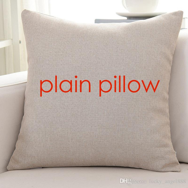 100pcs plain flaxen color blank linen cushion cover 85g blank pillow case wholesale provide pattern custom print design picture.