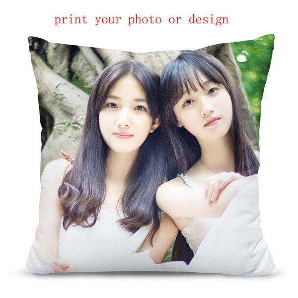 pillow cases with your custom personalized photo or design or logo Cushion cover provide pattern design customized pillow cases retail