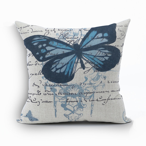 beautiful butterfly cushion cover shabby chic home decor vintage cojines nordic decoration almofadas for home office sofa chair