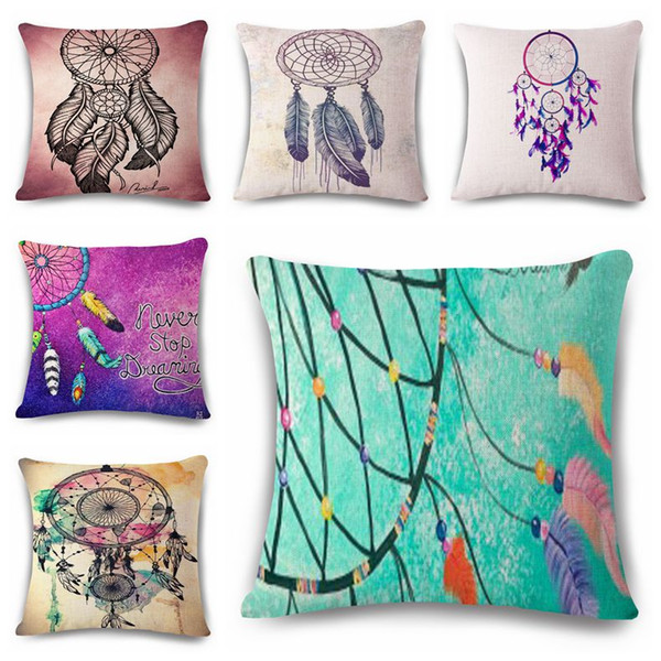 bohemian throw pillow case trendy dream catcher cushion cover decorative sofa chair couch cojines romantic almofadas