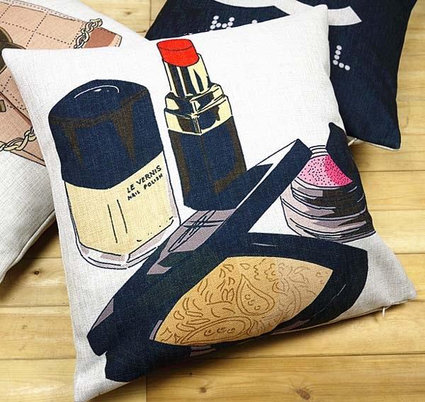 Makeup Perfume Bottle Cushion Covers Modern Fashion Home Decorative Cushion Cover Linen Cotton Pillow Case For Sofa Couch Seat