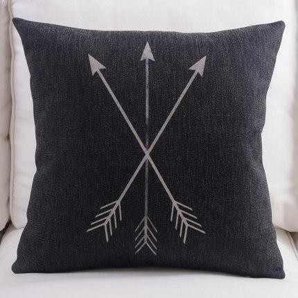 Geometric Triangle Arrow Arrows Cushion Cover Nordic Minimalism Deer Stag Decorative Sofa Throw Pillows Covers Linen Cotton Pillow Case