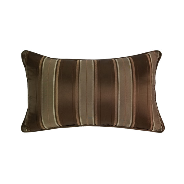 Hinyeatex Contemporary Soft Brown Stripes Waist Pillow Case 30x50cm Home Living Deco Sofa Car Chair Lumbar Cushion Cover Sell by Piece