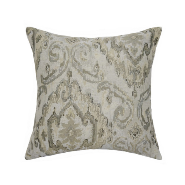 Natural Color Abstract Damask Interior Decorative Pillow Case Square 45x45cm Jacquard Woven Floor Sofa Chair Home Living Soft Cushion Cover