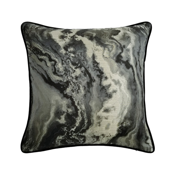 Hinyeatex Free Shipping Fashion Abstract Black Velvet Soft Fabric Home Sofa Chair Cushion Cover Decorative Designer Pillow Case 45x45cm