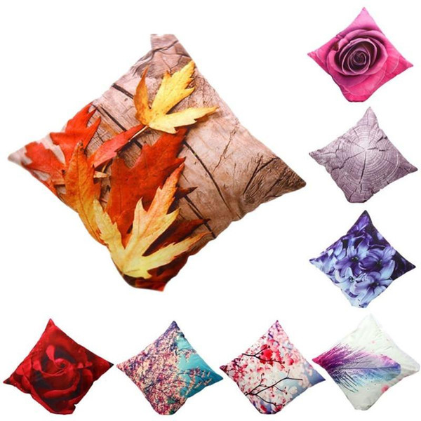 BZ143 Luxury Luxury Cushion Cover Pillow Case Home Textiles supplies 3D Flower Print Sofa decorative throw pillows chair seat