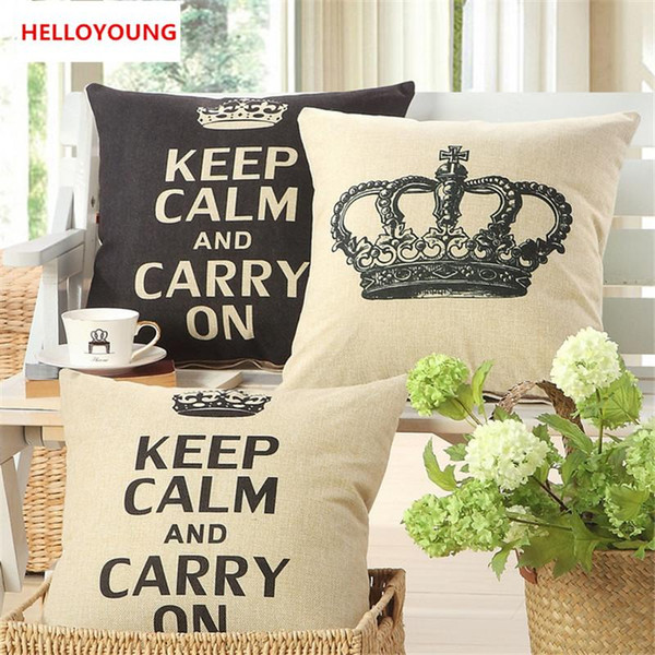 BZ055 Luxury Cushion Cover Pillow Case Home Textiles supplies Lumbar Pillow Crown decorative throw pillows chair seat