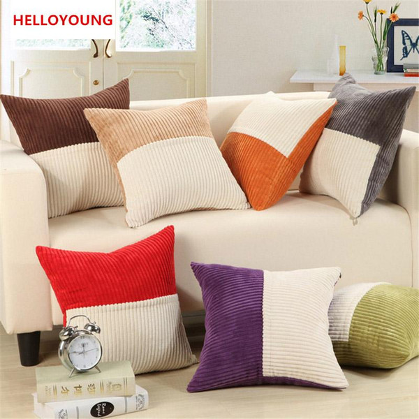 BZ127 Luxury Cushion Cover Pillow Case Home Textiles supplies Solid color Shuangpin decorative throw pillows chair seat