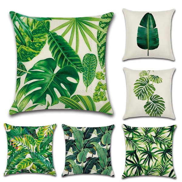 BZ147 Luxury Leaves of rainforest Cushion Cover Pillow Case Home Textiles supplies decorative throw pillows chair seat