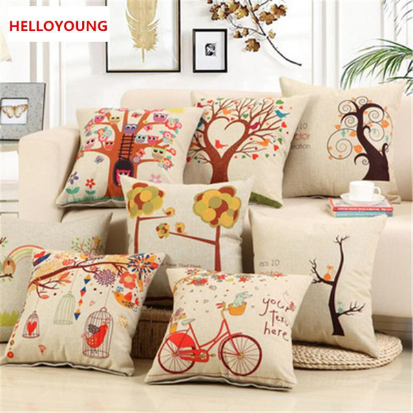 BZ108 Luxury Cushion Cover Pillow Case Home Textiles supplies Lumbar Pillow American Village style pillows chair seat