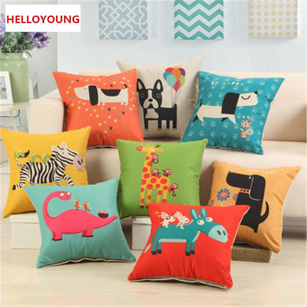 BZ094 Luxury Cushion Cover Pillow Case Home Textiles supplies Lumbar Pillow Children's cartoon pillows chair seat