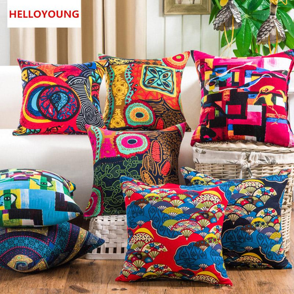 BZ119 Luxury Cushion Cover Pillow Case Home Textiles supplies Blessing the Mediterranean decorative throw pillows chair seat