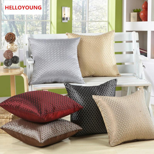 BZ016 Luxury Cushion Cover Pillow Case Home Textiles supplies Lumbar Pillow grid Shaped decorative throw pillows chair seat