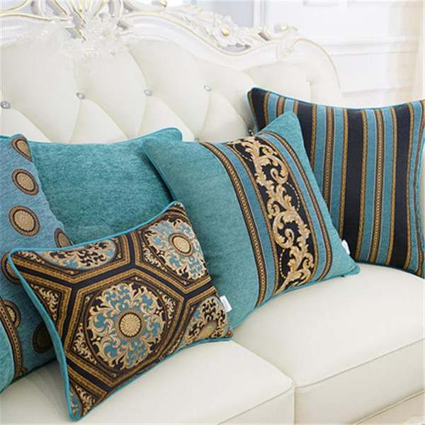 BZ184 Luxury Classic European chenille jacquard Cushion Cover Pillowcase Sofa/Car Cushion /Pillow Home Textiles supplies