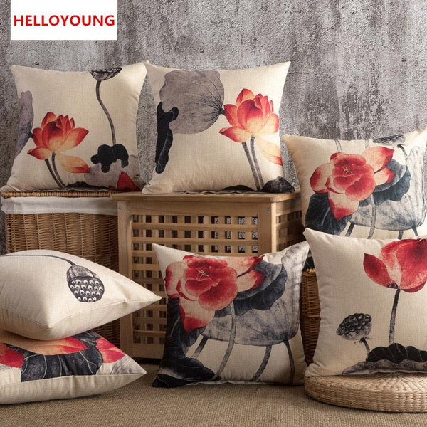 BZ112 Luxury Cushion Cover Pillow Case Home Textiles supplies Lotus neck Pillow decorative throw pillows chair seat