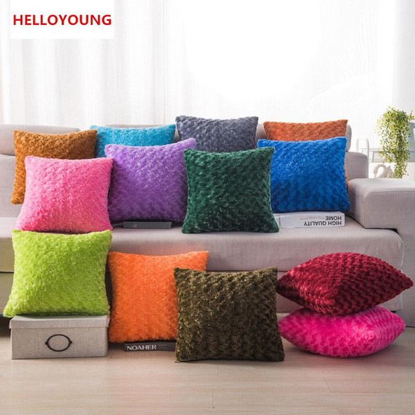 BZ111 Luxury Cushion Cover Pillow Case Home Textiles supplies Lumbar Pillow Plush multicolor decorative throw pillows chair seat